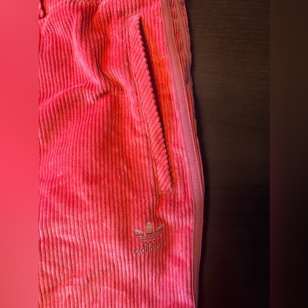 Adidas women’s pink “comfy cords” corduroy pants. Size XL. - Picture 5 of 9